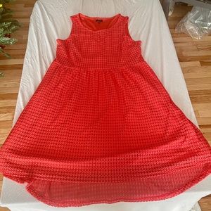 1X Apt.9 Coral, Lace Overlay Dress